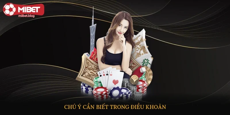 Chú ý cần biết trong điều khoản