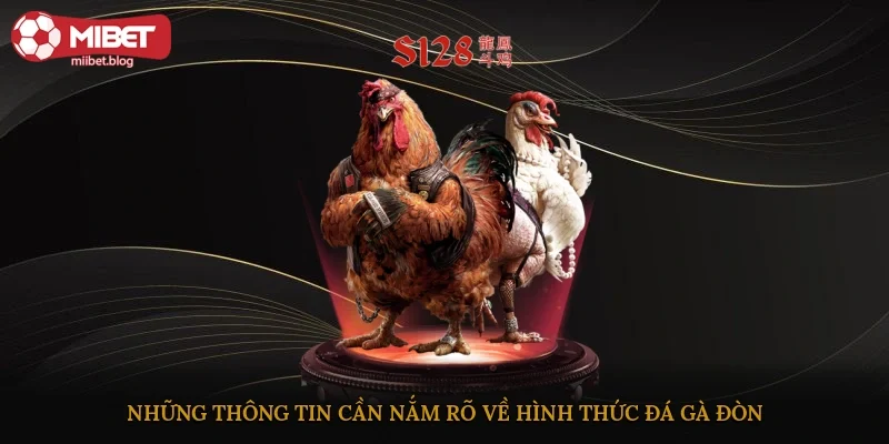Những thông tin cần nắm rõ về hình thức đá gà đòn